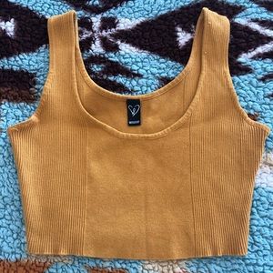 Mustard yellow tube top